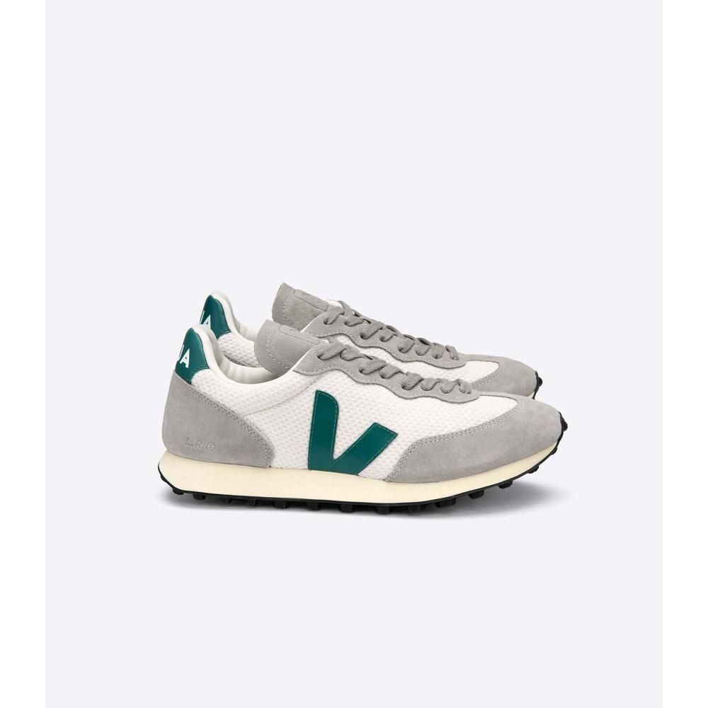 Veja RIO BRANCO HEXAMESH Loopschoenen Dames Grey/Green | BE 429MQZ